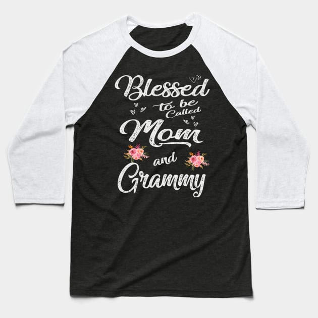 grammy blessed to be called mom and grammy Baseball T-Shirt by Bagshaw Gravity
